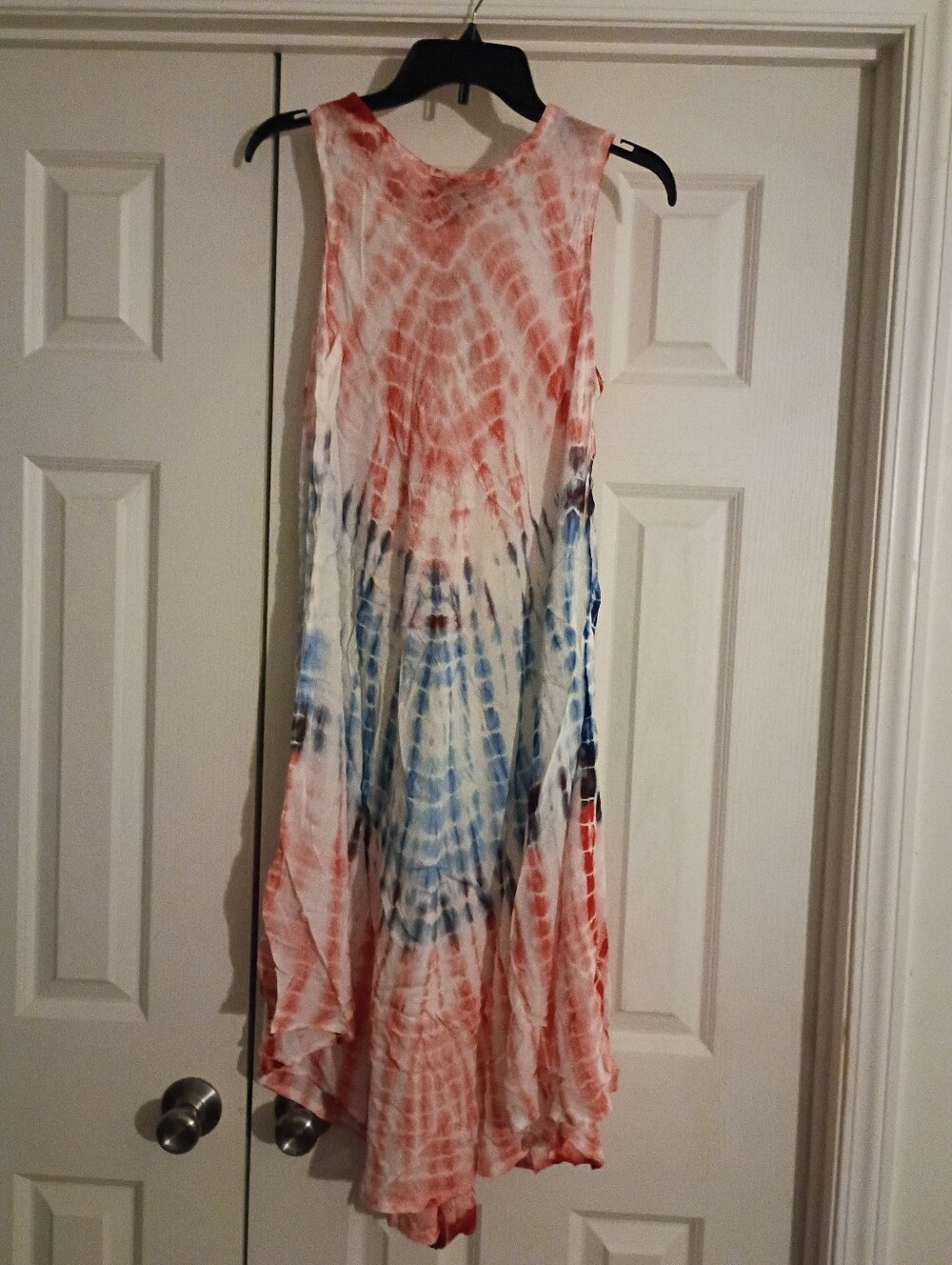 Red White And Blue Sun Dress Or Beach Cover Up.